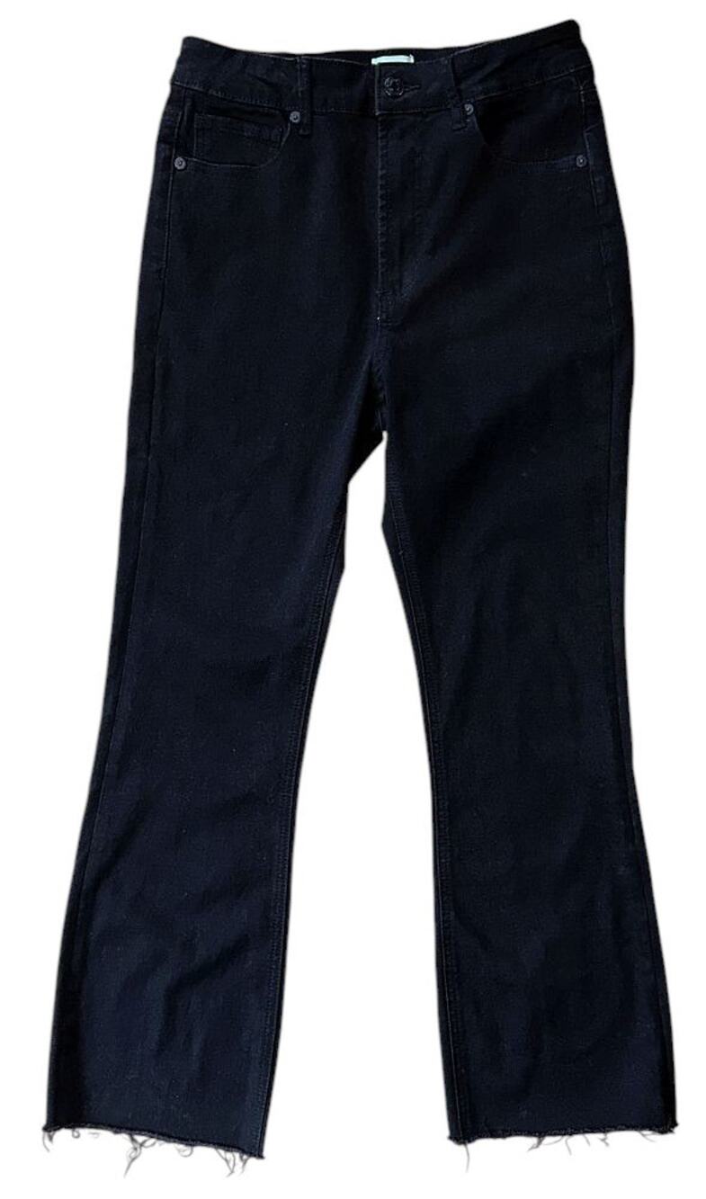 Articles of Society High-Rise Cropped Flared Black Jeans Size 2 26X26